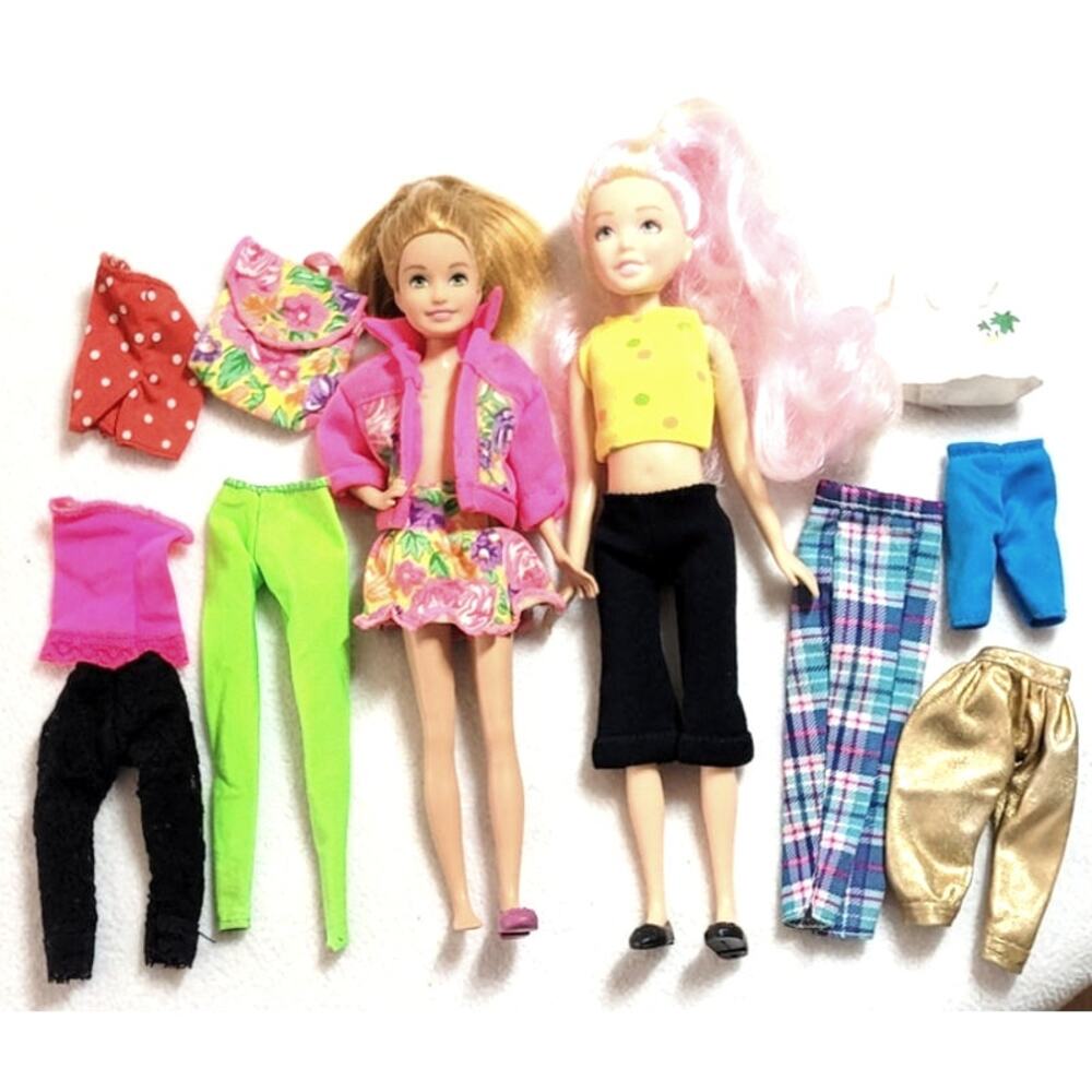 Barbie Sister Stacie Jojo SIWA Fashion Doll Lot With Clothes Shoes Outfits Sets